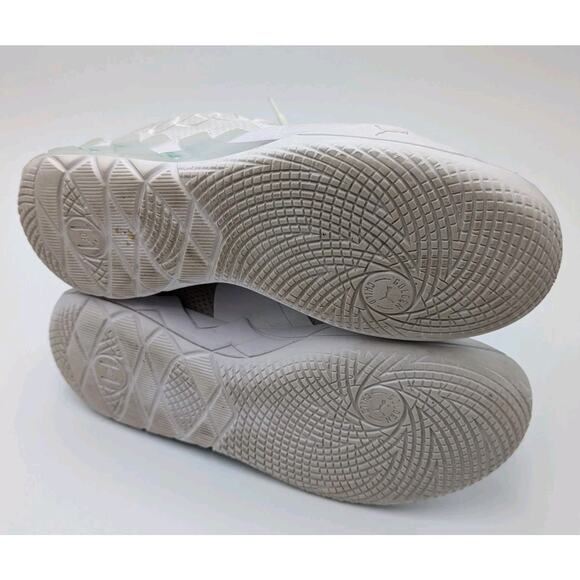 PUMA MB.01 Lo Team Colors - Triple White - Size 10.5 - Pure Money- Metallic Melo - Picture 7 of 9